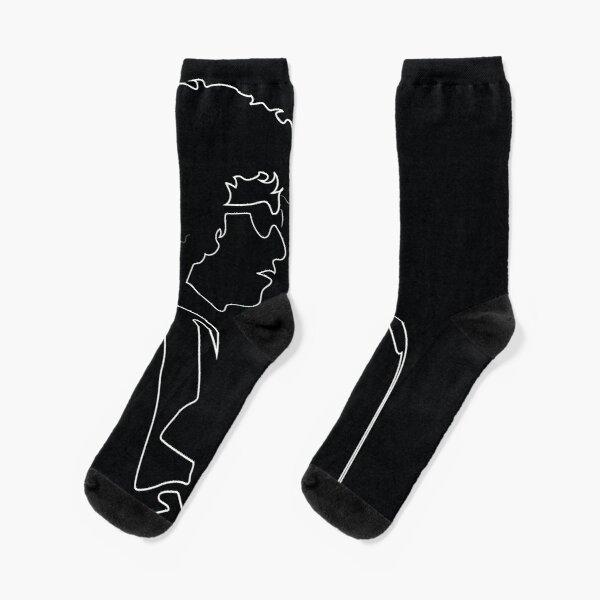Bob Dylan Crew Socks Cotton Mens Short Unisex Autumn Winter Women Pattern Breathable Cute Funny Sports Comfortable Best Black