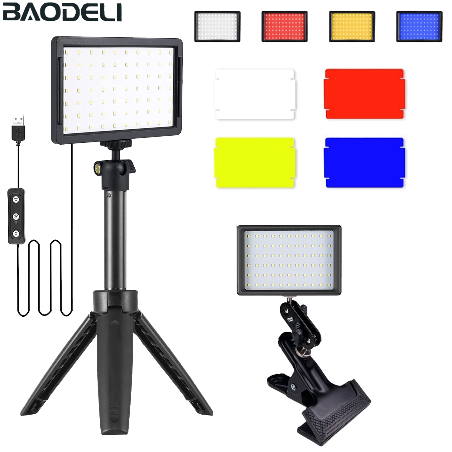 Fotografie LED Video Licht Panel Beleuchtung Foto Studio Lampe Kit Für Schießen Live-Streaming
