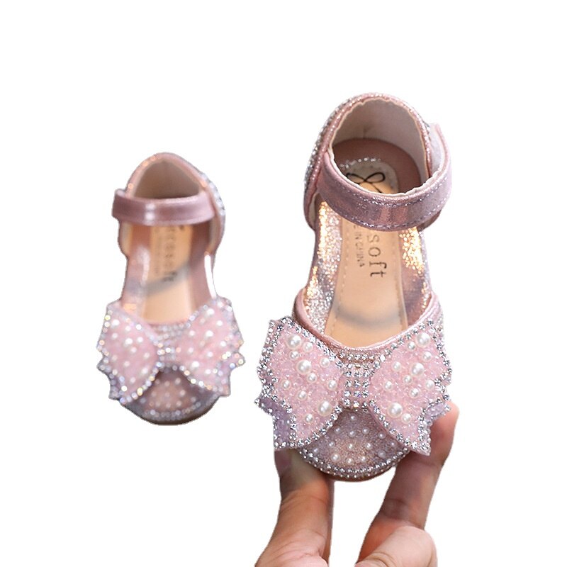 Spring Summer New Korean Girls Children Princess Casual Single Shoes Performance Shoes Little Girls Shoes Baby Girls Sandals