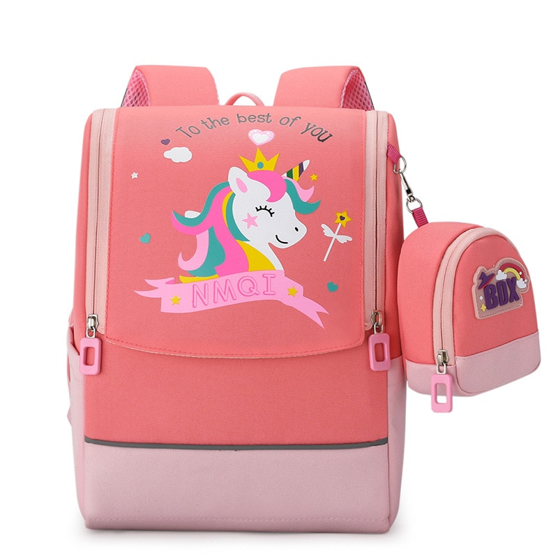 Children's Backpack Kindergarten Primary School Pupils Cartoon Schoolbag Coin Purse 4-8 Years Old Space Series Bag