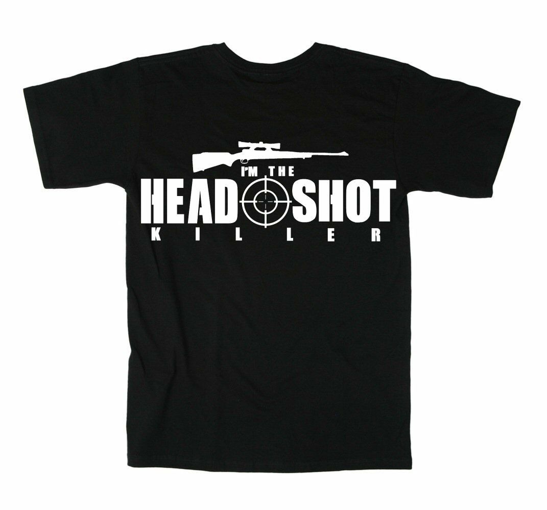 Head Shot Killer Sniper Marksman T-Shirt. Summer Cotton Short Sleeve O-Neck Mens T Shirt New S-3XL