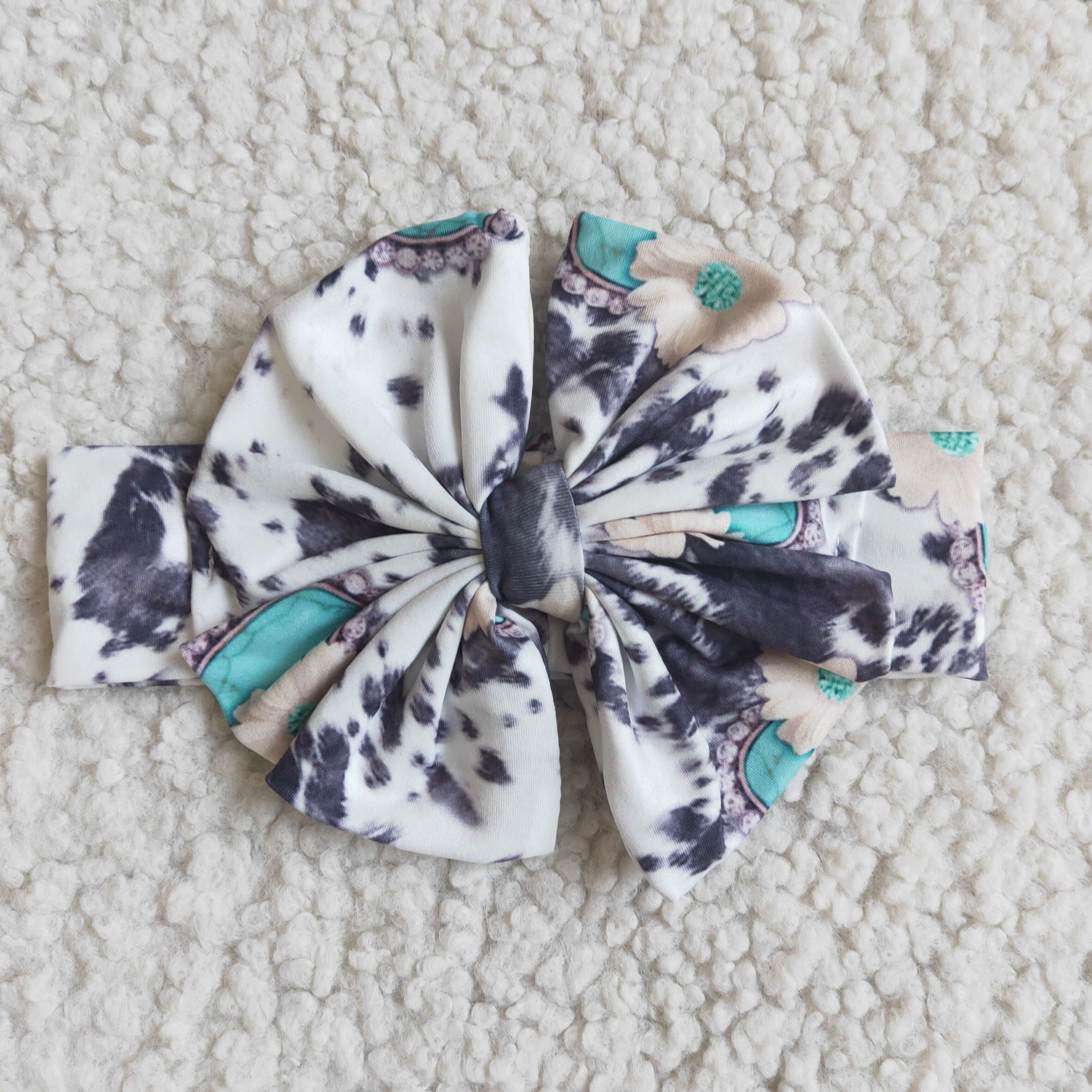 Baby newborn headband cute cow bow headgear wholesale