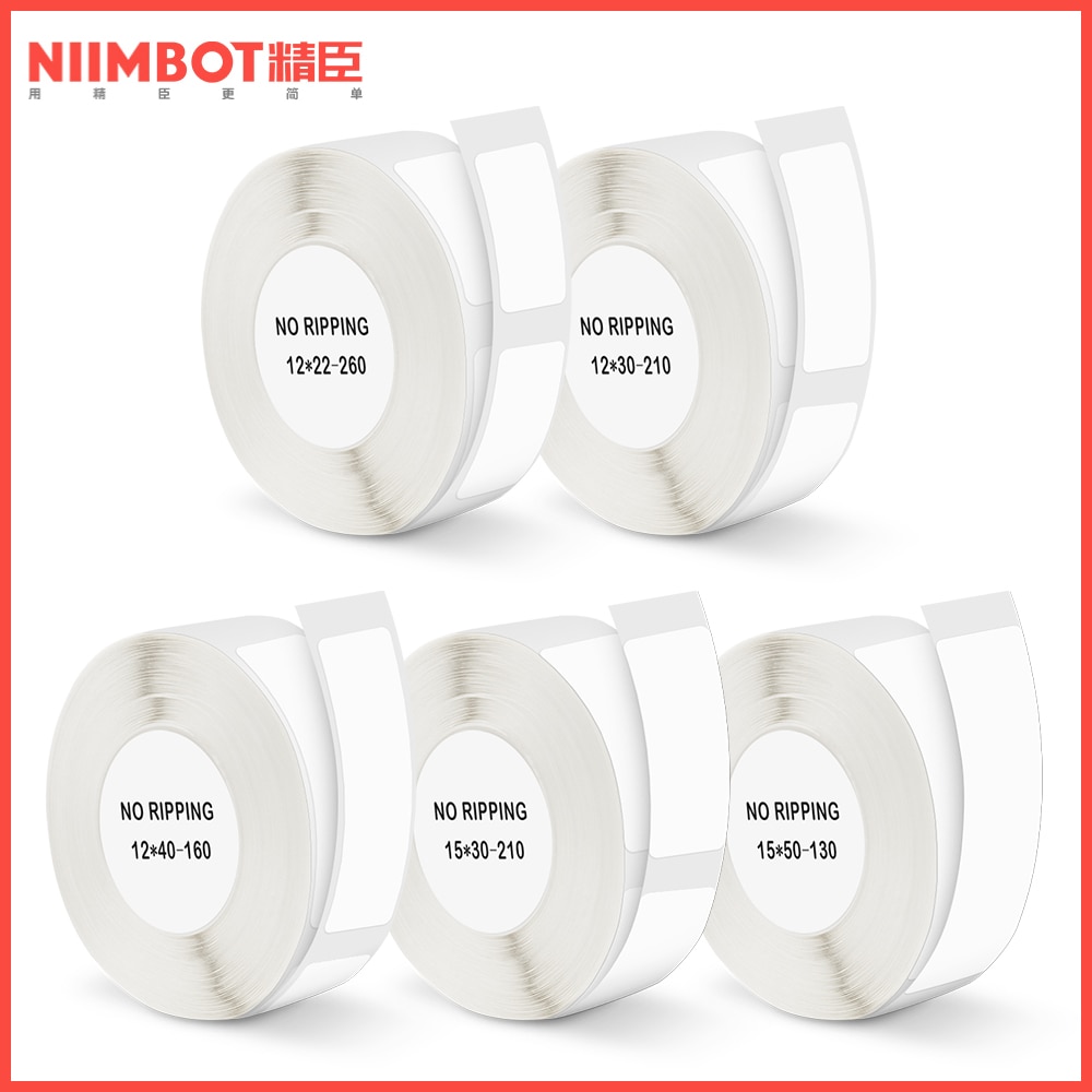 Niimbot D11 Label Sticker D110 D11 Label Paper self-adhesive Labels Waterproof White Niimbot D11 Labels for Niimbot D110 Printer