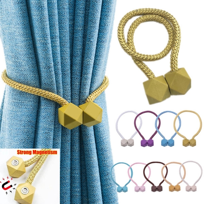 2 Pcs Vorhang Tieback Facetten Ball Magnetische Vorhänge Schnalle Krawatte Rücken Dusche Vorhang