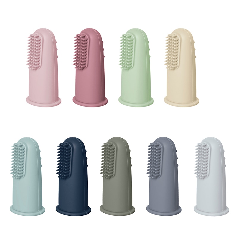 3pcsBaby Finger Toothbrush Silicon Toothbrush+Box Children Teeth Clear Soft Silicone BPA Free Infant Tooth Brush Rubber Cleaning