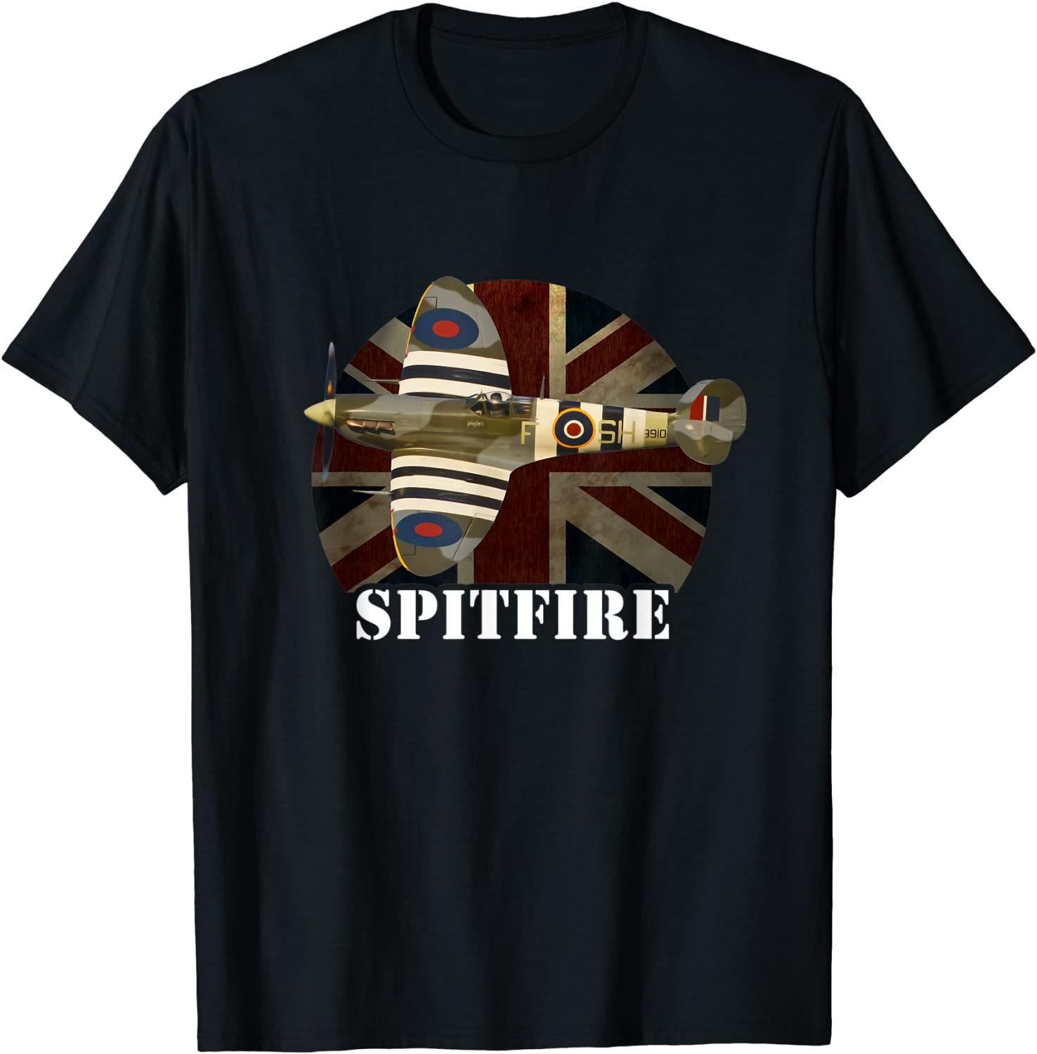 Spitfire Aircraft WW2 Airplane Aeroplane War Plane Men T-Shirt Short Casual 100% Cotton Shirts