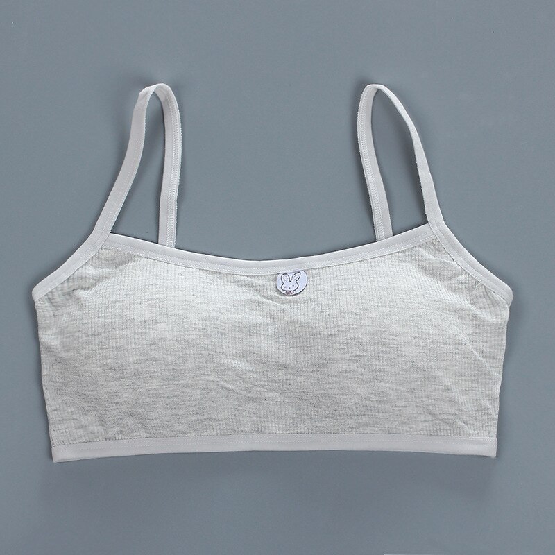 2PC Teen Girls BRAS 14 Kids Soft Underwear Girls Accessories Breathable Children Bras for Teen 12-19y Young Girl String Padded