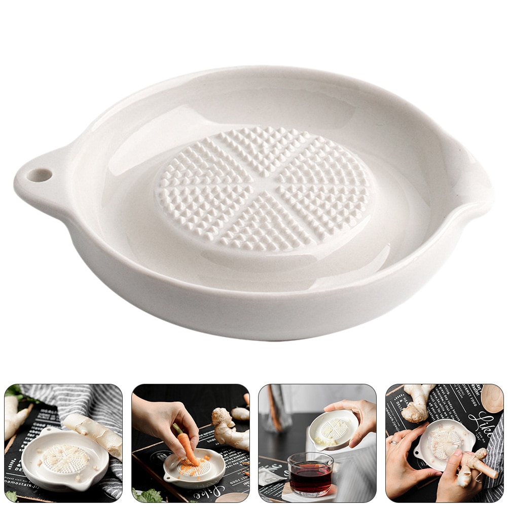 Ceramic Complementary Food Grinding Bowl Vegetable Fruit Mashers Garlic Mashers