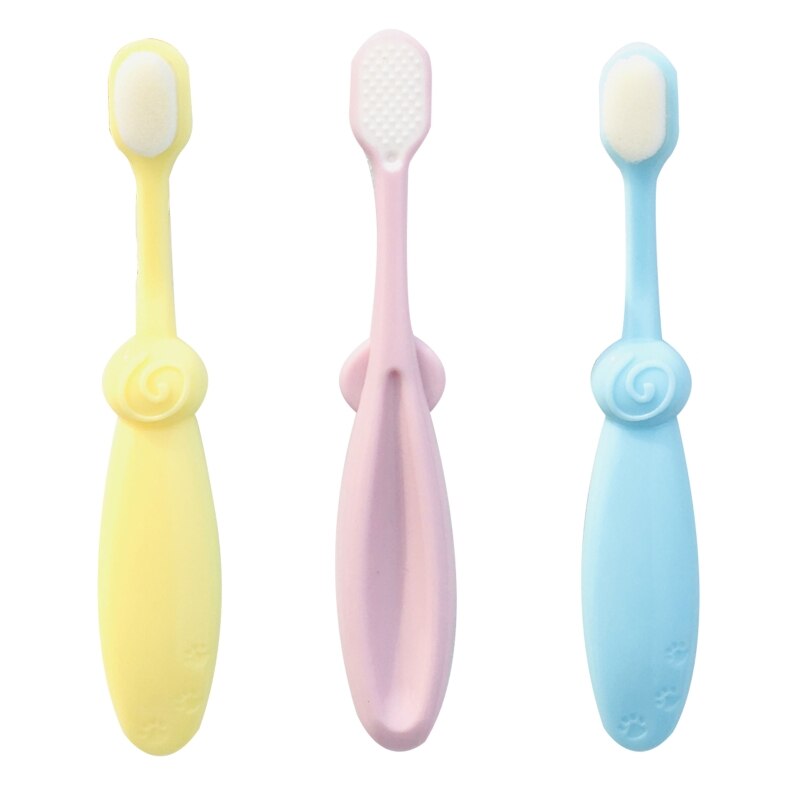 Cute Candy Color Baby Kids Toothbrush Soft Fine Bristles Teeth Brush Children Oral Care Cleaning Health Tool