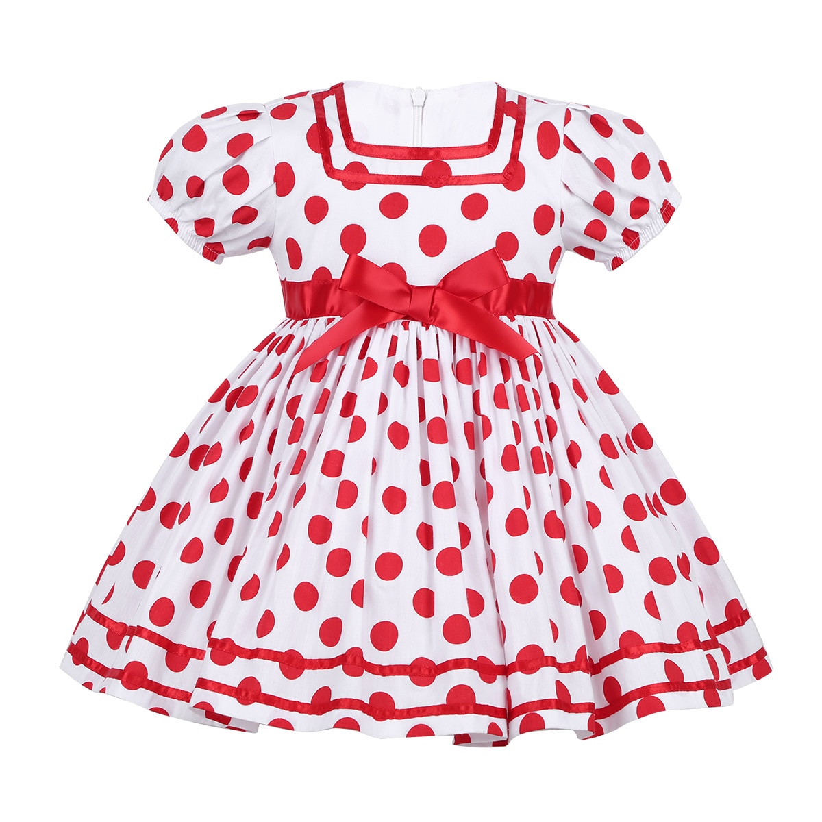 Kids Princess Dresses For Baby Girls Summer Cotton Polka Dot Dress Clothes Elegant Wedding Evening Birthday Party Prom Dresses