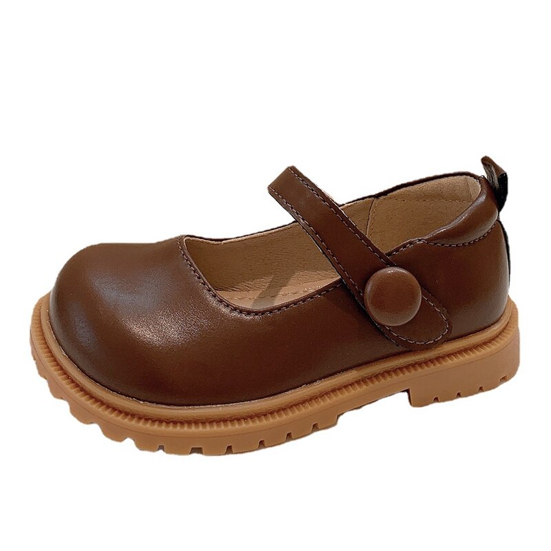 13.5-19cm High Quality Kids Flats Shoes For 2022 Spring Autumn,Children Womon Solid Big Toe School Shoes,Soft Toddler Dress Shoe