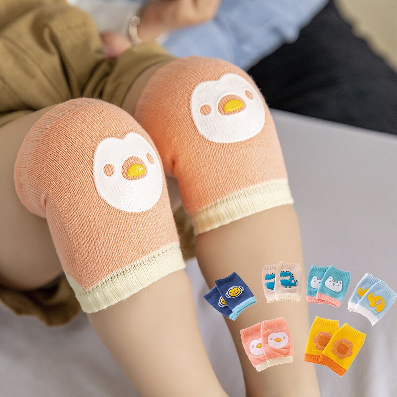 Cartoon Print Safety Crawling Elbow Cushion Baby Knee Pad Newborn Infant Toddlers Leg Warmer Knee Support Protector Kids