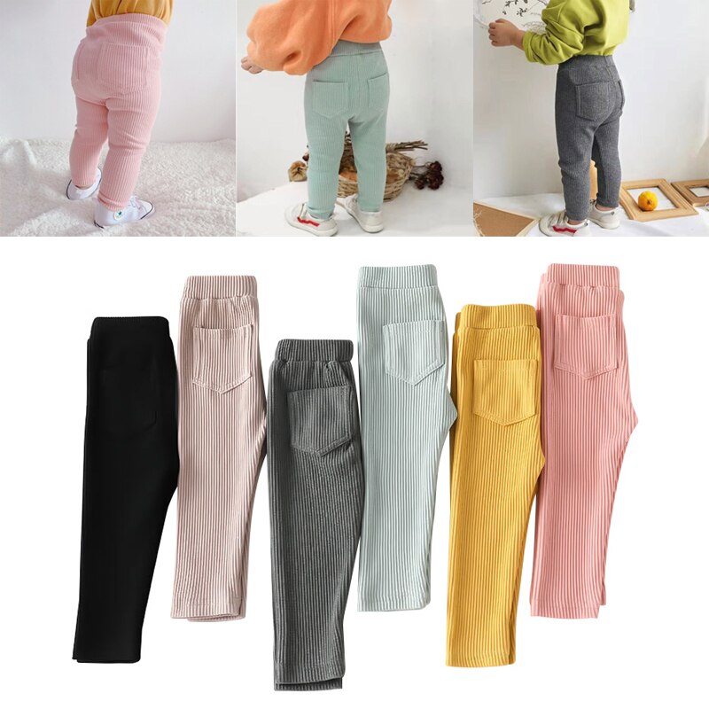 Big PP Kids Leggings for Girls Boys Big Elastic Cotton Baby Pants Spring Autumn Children Girls Leggings High Waist Boy Trousers