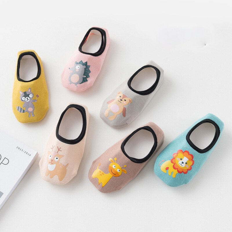 Spring Summer Baby Anti Slip Slipper Kawaii Socks Cartoon Animal Indoor Floor Socks Toddler Infant Newborn Shoes