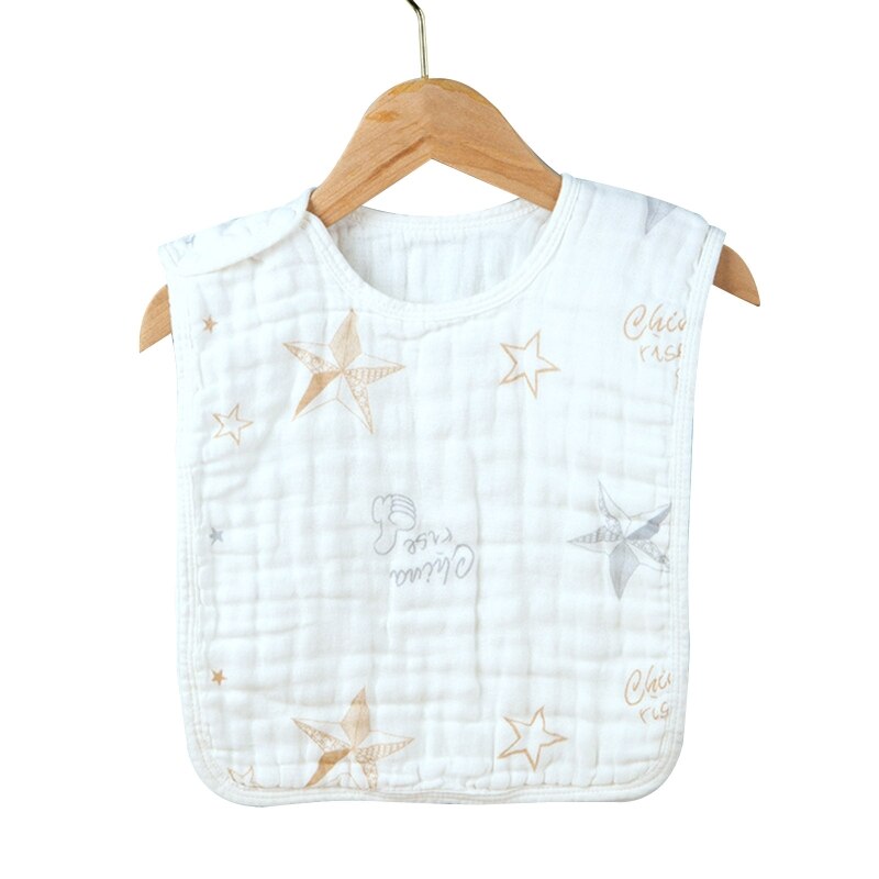 XXFE Cartoon Printed Soft Gauze Cotton Saliva Towel Baby Feeding Bib Scarf Newborn Infants Burp Cloth Washcloth Handkerchief