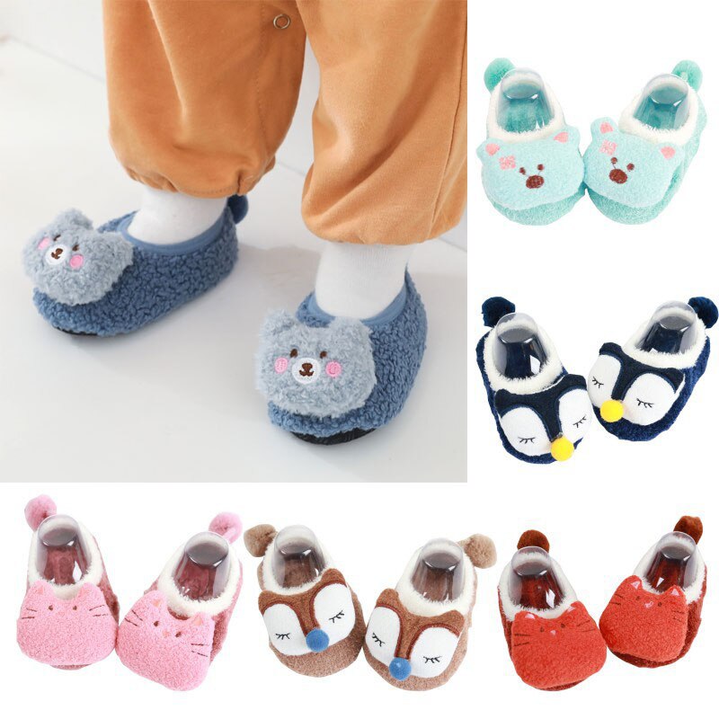Children's Floor Socks Baby Non-slip Soft Bottom Early Education Men and Women Baby Toddler Shoes and Socks Fall Winter