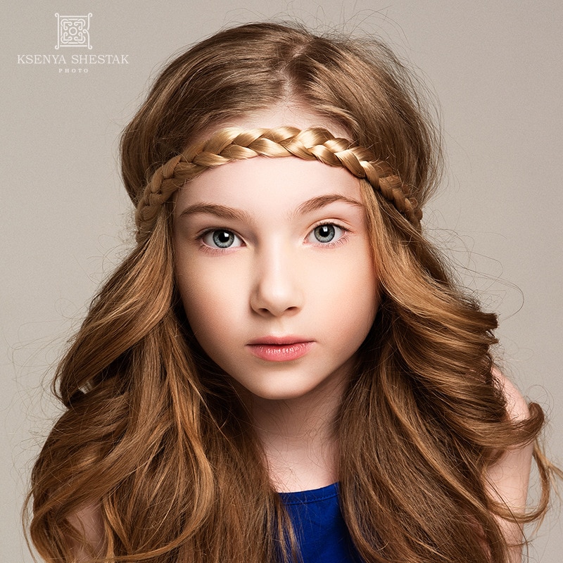 New wig headband beautiful girl dress up decorative photography props stretch twist wig hair band
