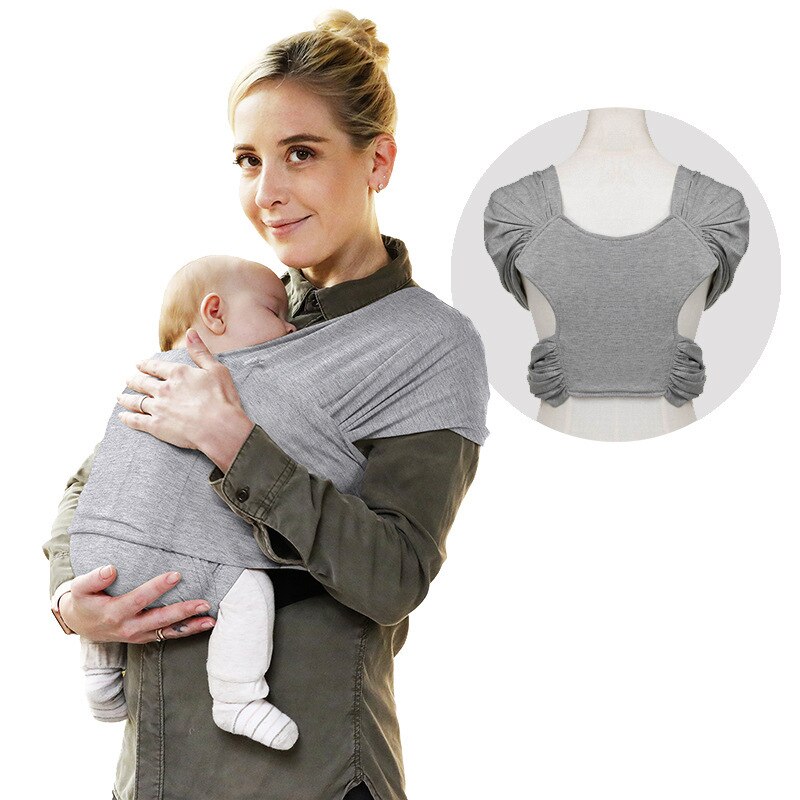 Baby Sling Wrap Multifunctional Stretchy Baby Carrier Front Holding Type Hands Free Baby Wrap Breastfeed Birth Comfortable Sling