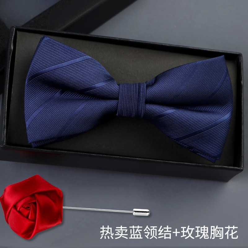 Wedding ceremony male Korean groom wedding best man men's bow tie Solid Black Bow Tie Red Bow Tie