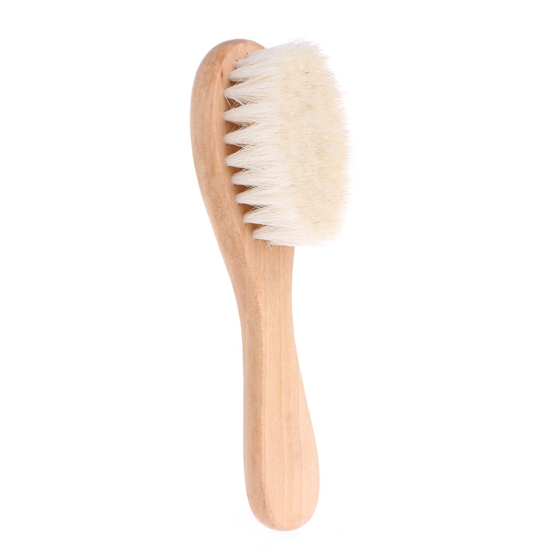 Wooden Handle Brush Baby Hairbrush Newborn Hair Brush Infant Comb Head Massager мочалки наборы для бани bain et douche мочалка