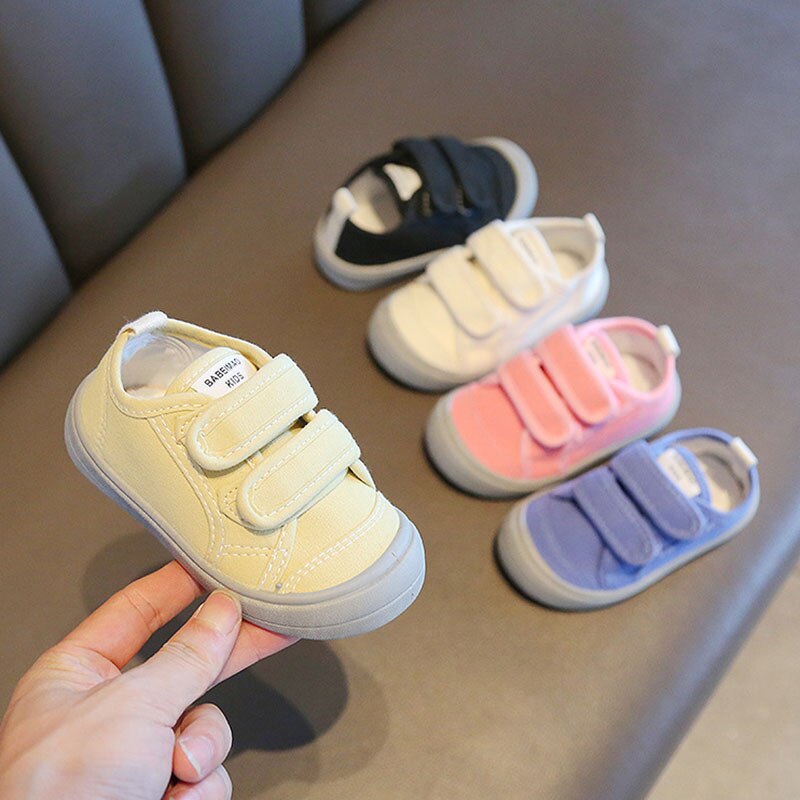 Kids Canvas Shoes Soft Bottom Boy Casual Shoes Autumn Sping Children Baby Girls Walking Shoes Toddler