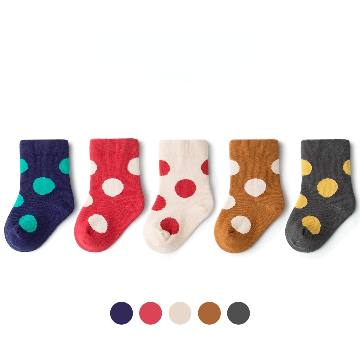 5pcs Sets Kids Socks Dot Socks for Kids Cute Socks Baby Socks kids cotton socks