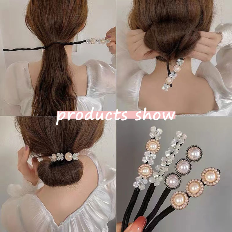 Vintage Shell Pearl Flower Hairpin Girls Bun Hairstyle Hair Stick Women Hair Scrunchies Hair Maker Elegant Hair Accessories