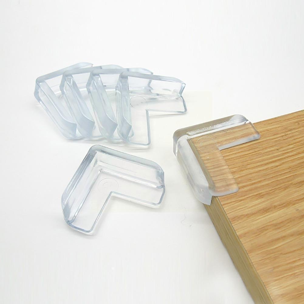 4pcs Silicone Protector Table Corner Edges Anti Safety Home Baby Cover Collision Strip Anti-collision Strips T3x4