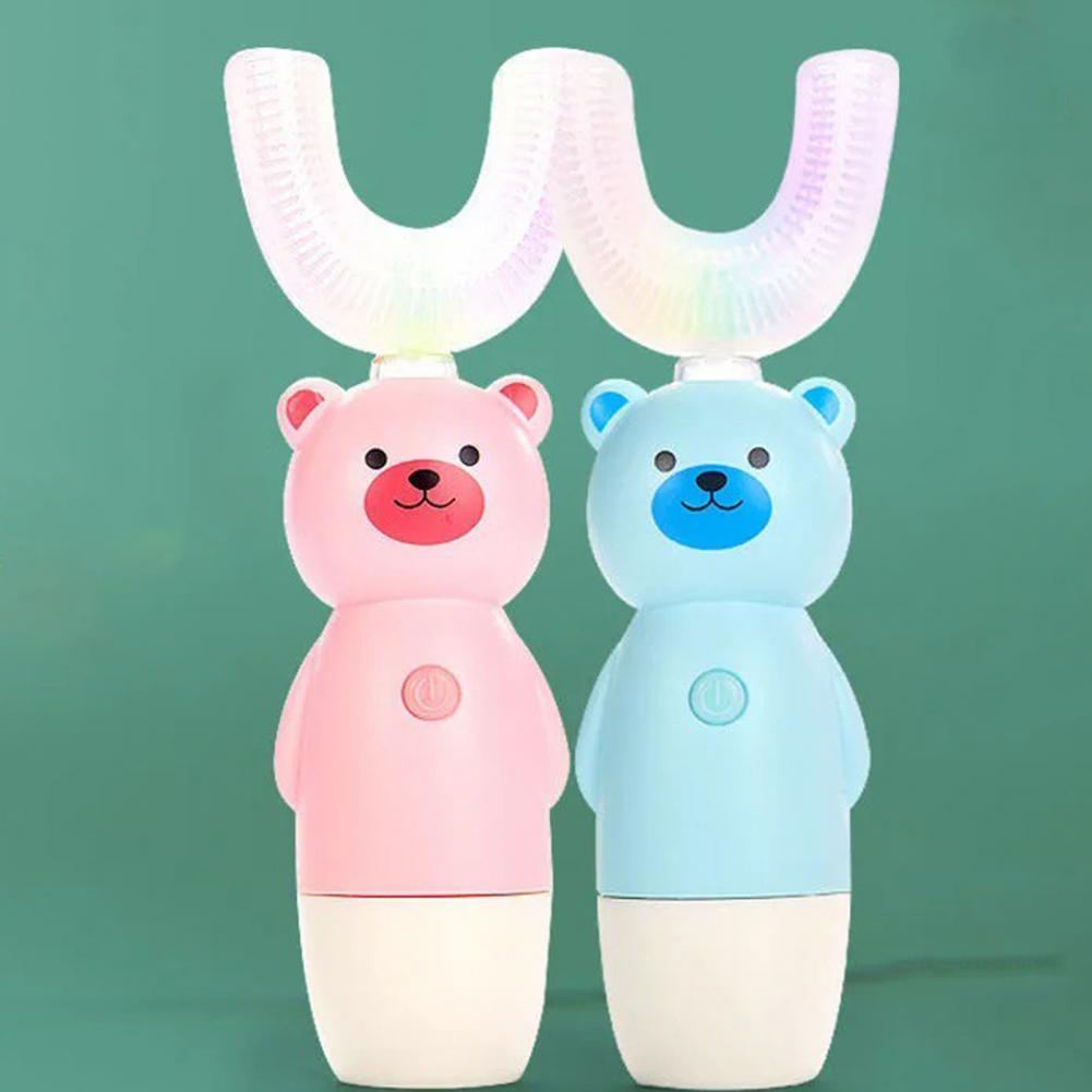 Cute Multi-mode Silicone Children Toothbrush Kids Automatic Ultrasonic Toothbrush for Travel Electric Toothbrush