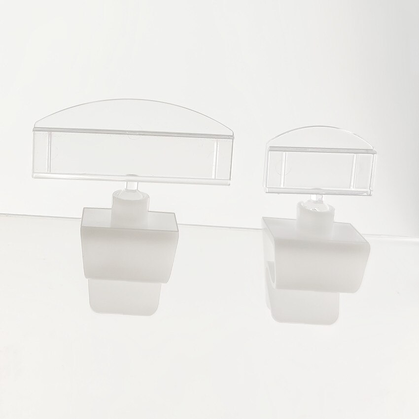 POP Plastic Sign Tag Card Holders Snap-in Display Advertising Clips Insert Type for Promotion Poster Paper 30pcs