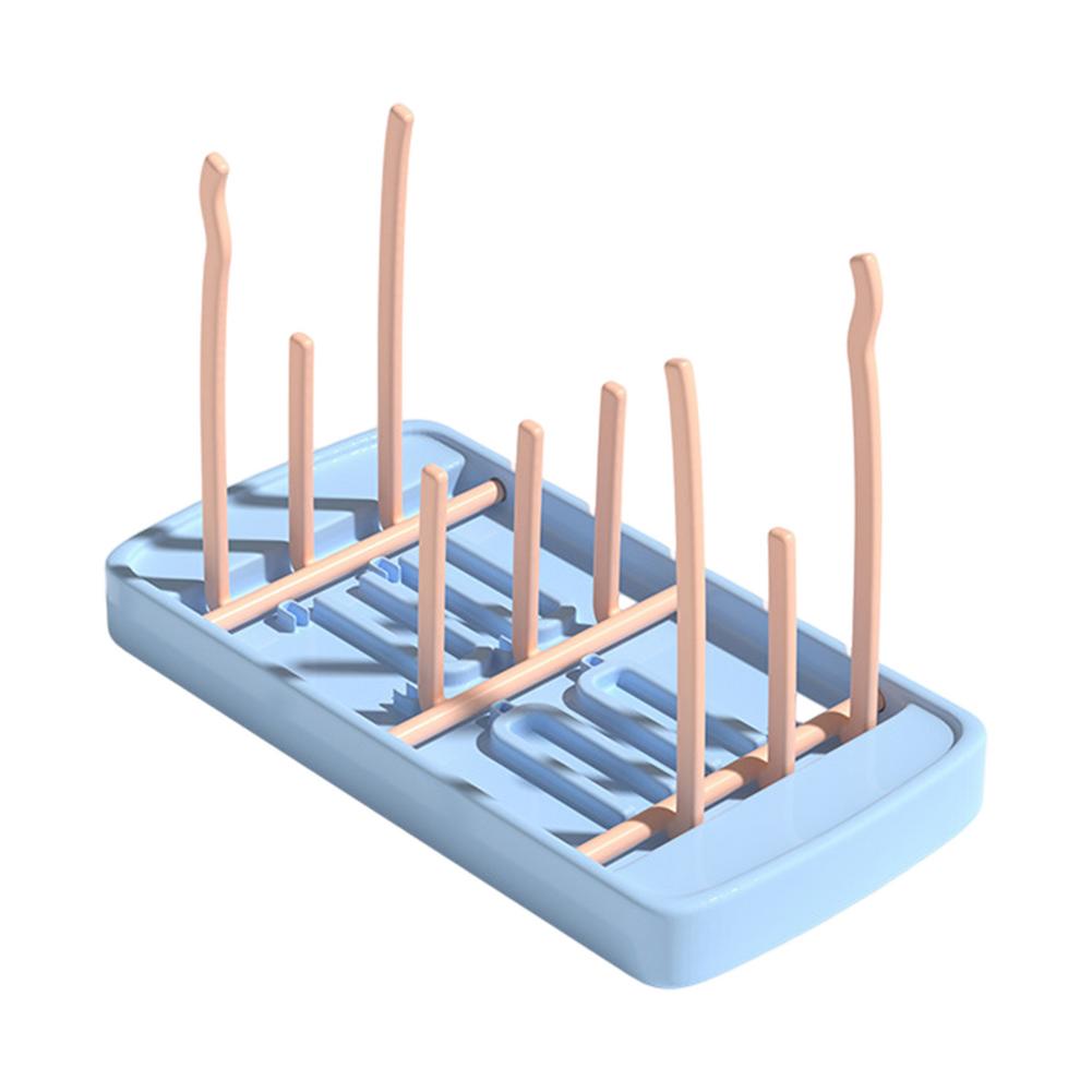 Bottle Drying Rack Space Saving Baby Bottle Organizer Foldable Bottle Drain Rack For Baby Bottles Nipples Cups Pump Parts