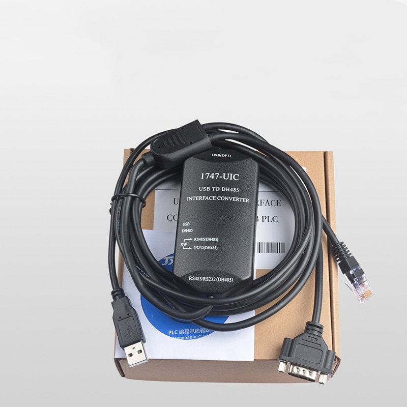 1747-UIC Compatible Allen Bradley SLC Series PLC Download Cable 1747-PIC USB TO RS232/DH-485 Interface Converter USB-1747-PIC