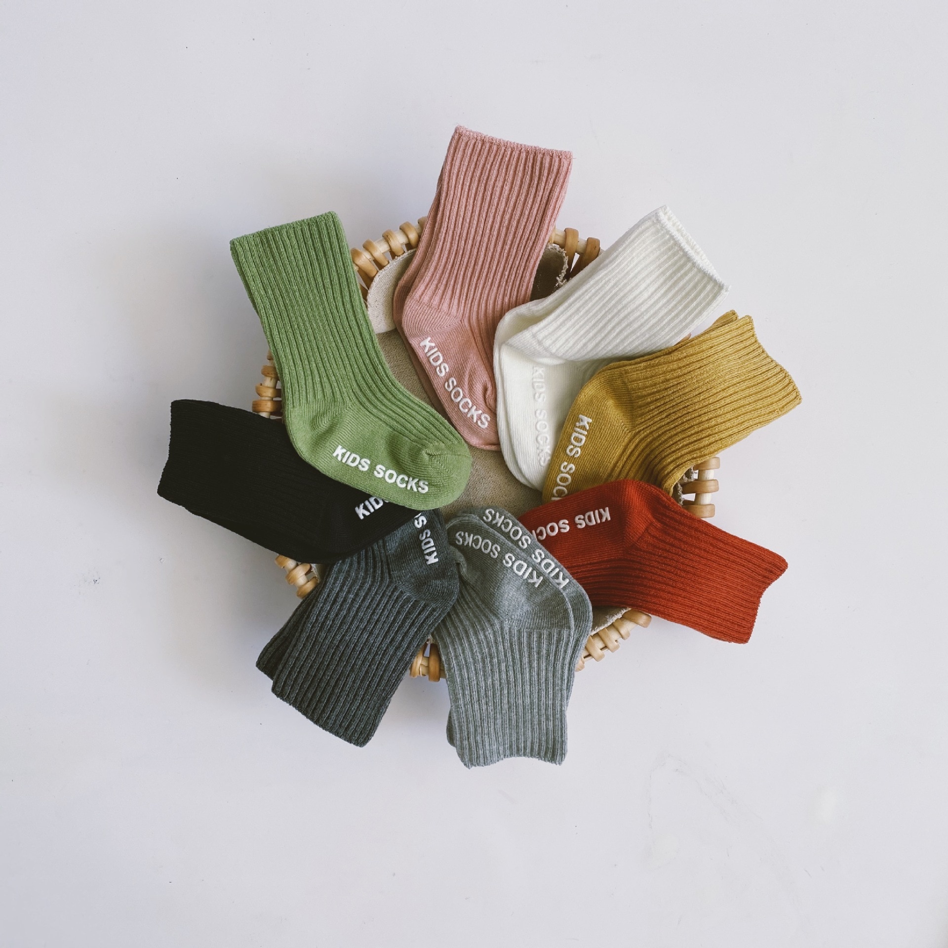 Solid White Letter Floor Socks for 0-3Y Toddlers Kids Newborn Infant Baby Girl Boy Soft Cotton Non-slip Vertical stripe Stocking