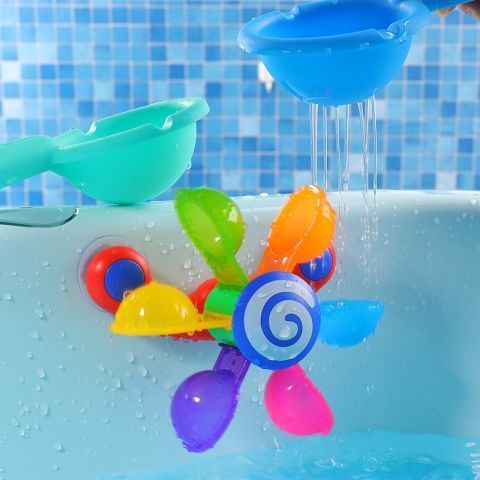 Children's baby taking a bath, playing in the water, windmill, baby bathtub, bathtub, shower, playing with water set, toys