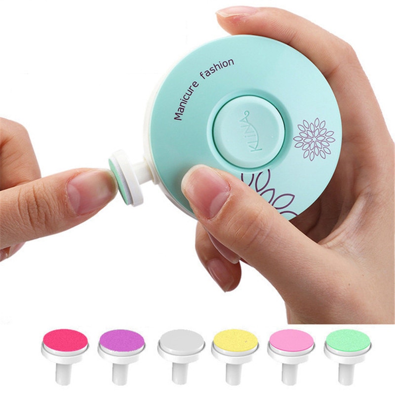 Aldult Newborn Care Kit Manicure Set Baby Electric Nail Trimmer Kids Nail Polisher Tool Infant Simple Safe Nail Clippers