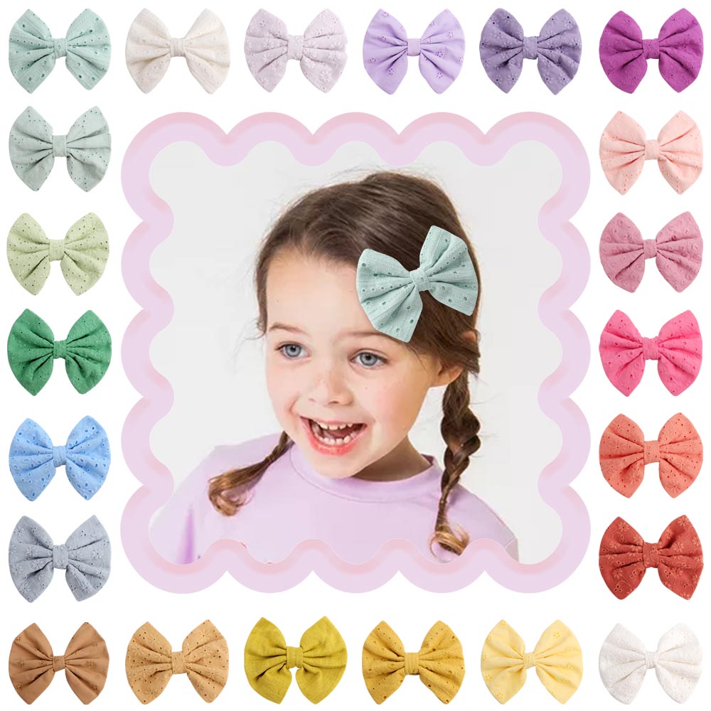 Baby Girl Solid Color Big Bowknot Hairpin Cute Ear Hair Clips Princess Barrettes Fashion Grips Fashion Headwear Hair Accessories