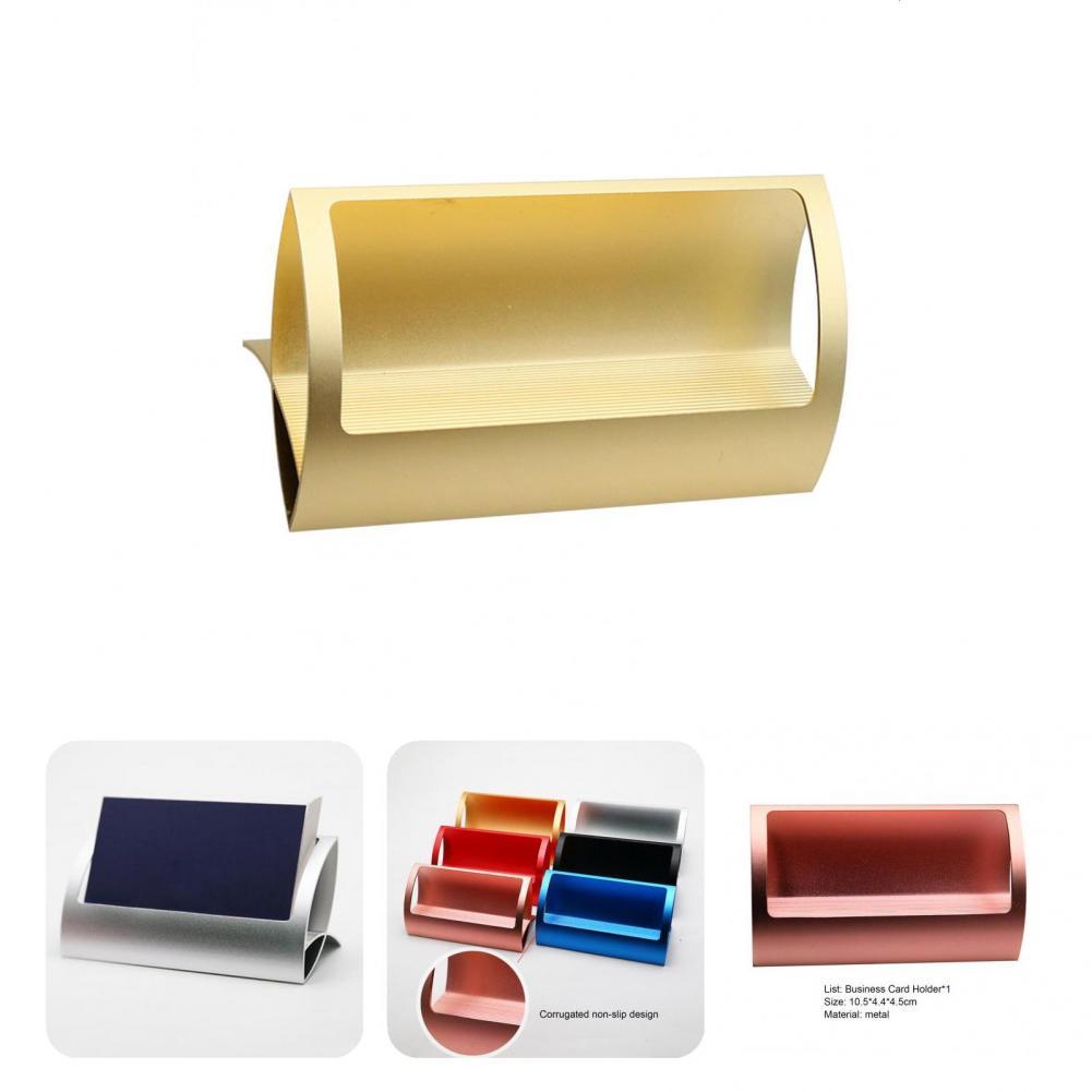 Great High Durability Business Card Organizer Rack Business Card Stand Metal Fine Workmanship