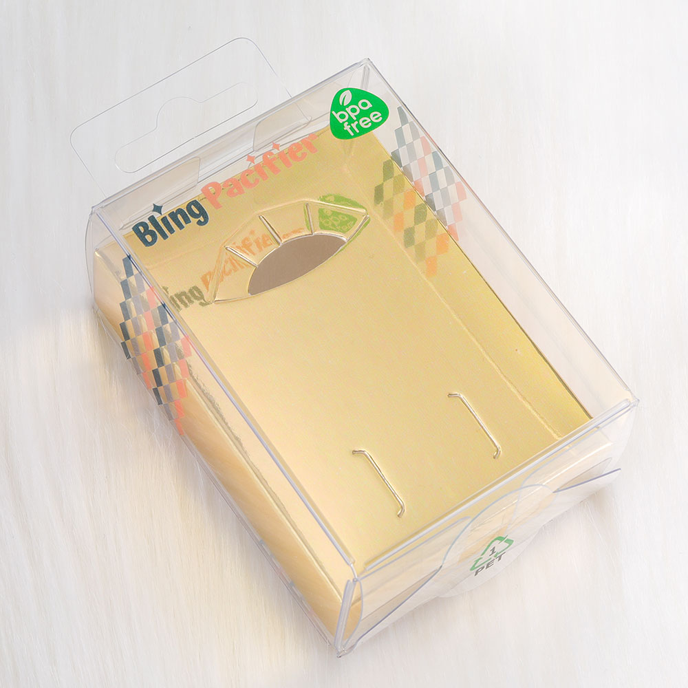 Newborn Baby Pacifier Transparent Box And Inner Card Accessories For Pacifier Packaging