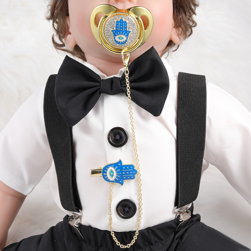 New Design Pacifier Clip Hot Selling Baby Shower Gift Pacifier Holder BPA Free Silicone Pacifier Newborn Dummy Soother Chupetes