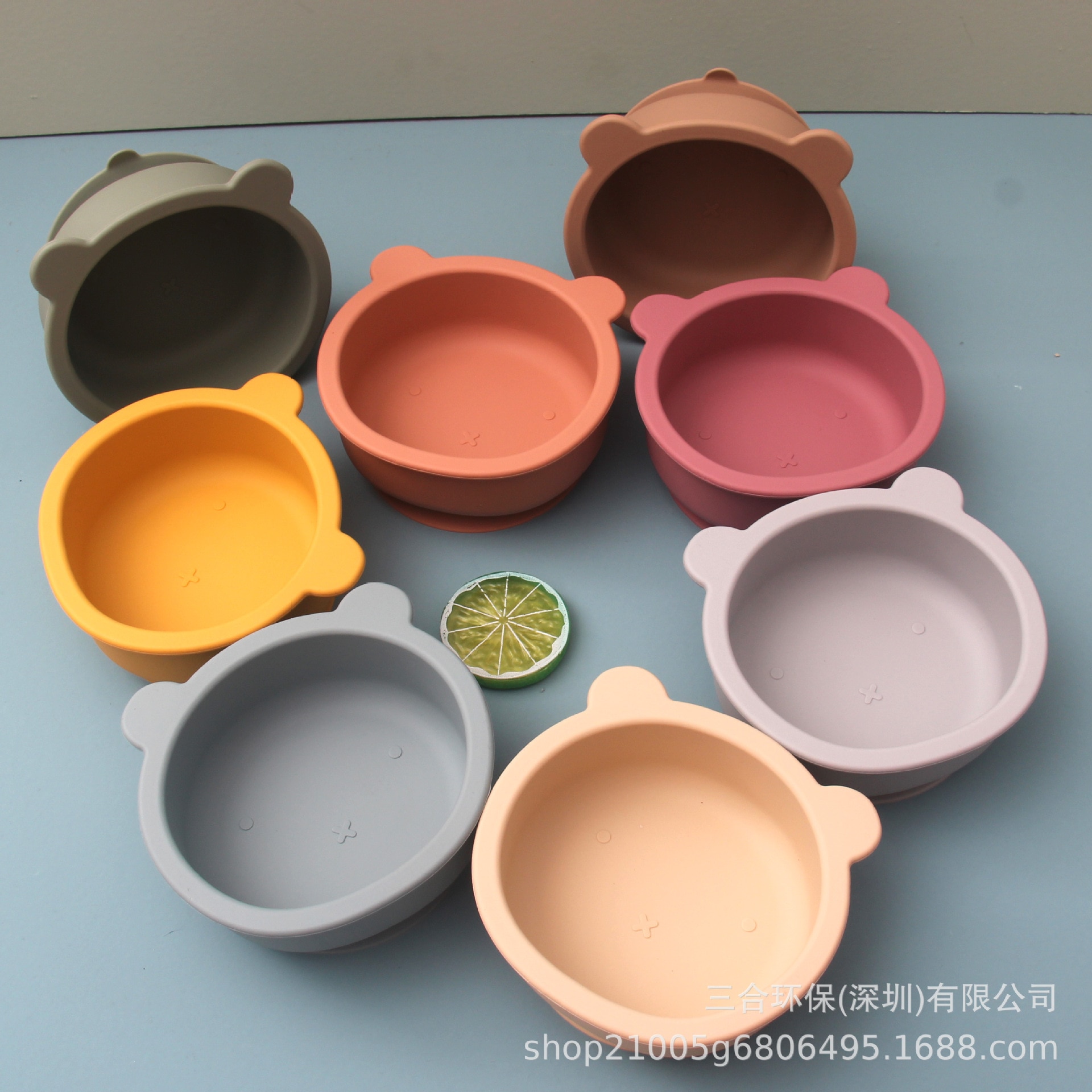 New Silicone Baby Feeding Bowl Tableware Waterproof Spoon Non-Slip Crockery BPA Free Silicone Dishes for Baby Bowl Baby Plate