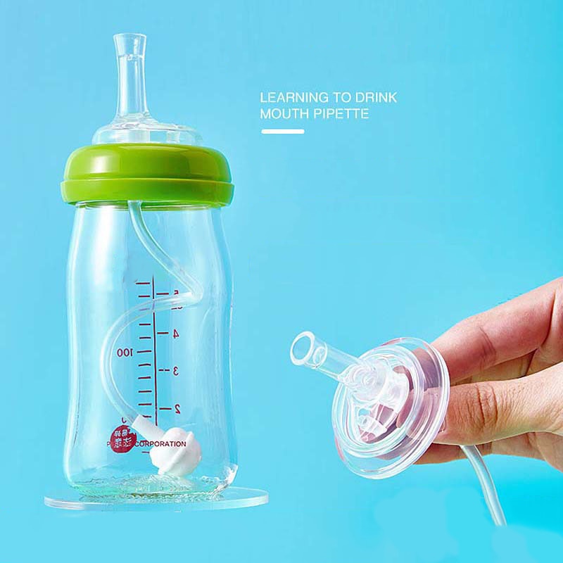 Anti Flatulence Silicone Wide Neck Baby Feeding Milk Bottle Natural Nipple Teat for Baby Bottle Child Care Products Natural Nipp