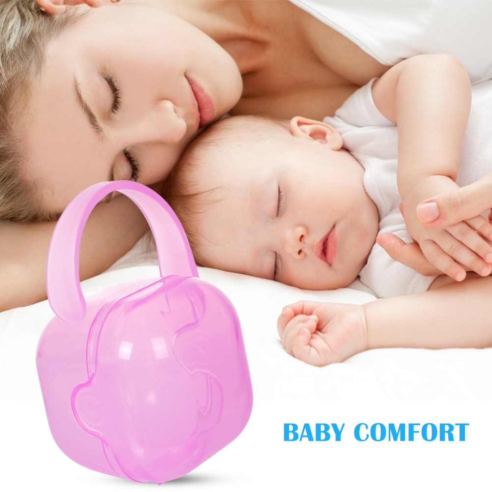 Baby Pacifier Storage Case Portable Fingertip Toothbrush Container Silicone Holder Travel Lipstick Bag Food-Grade Nursing Access