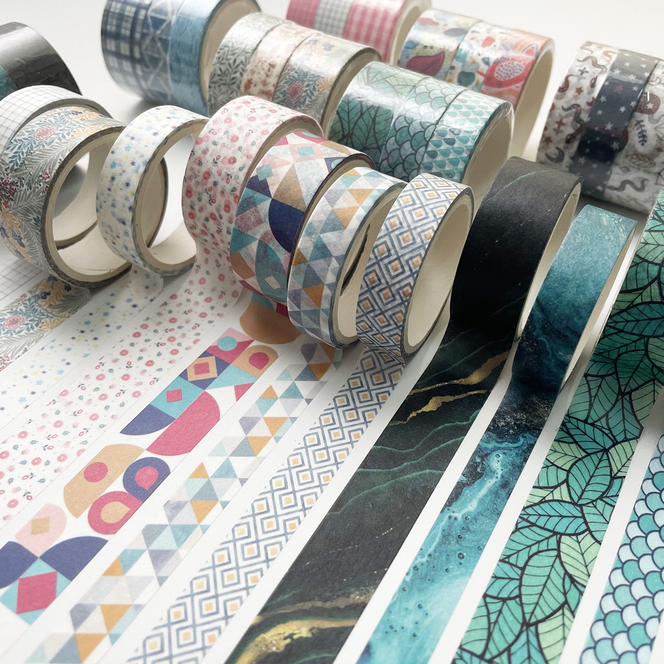 MOHAMM 3 Rolls/set Basic Pattern Scrapbooking Washi Masking Tape for DIY Art Carfts Photos Posters Frame Wall Decoration Journal