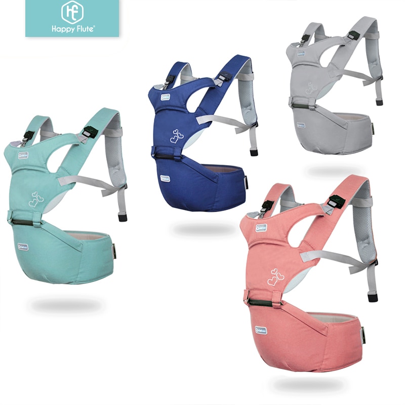 HappyFlute 2022 Newborn Ergonomic Baby Carriers Backpack Infant Baby Hipseat Carrier Kangaroo Baby Wrap for Baby Travel