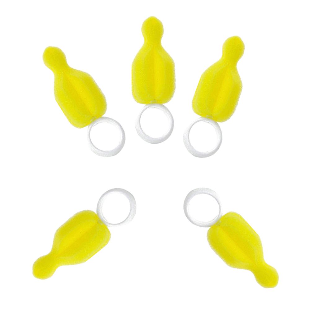 Quality Easy to clean Babies Teat Infant Sponge Feeding Bottle Brushes Baby Nipple Brush Pacifier Cleaner 360 Degree Rotating