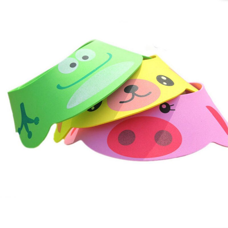 Toddler Adjustable Shampoo Shower Wash Hats Caps Hair Shield Baby Care Bath Protection For Children Kids Animal Design Baby Hats
