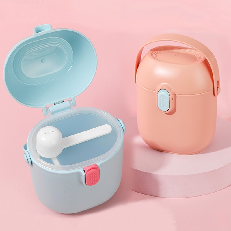 Portable Baby Food Storage Box Essential Cereal Cartoon Infant Milk Powder Box Fruit Snacks Feeding Food Storage Container Box
