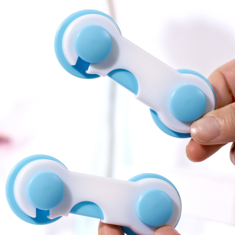 2pc Plastic Cabinet Lock Child Safety Baby Protection From Children Safe Locks for Refrigerators Baby Security Drawer Latches