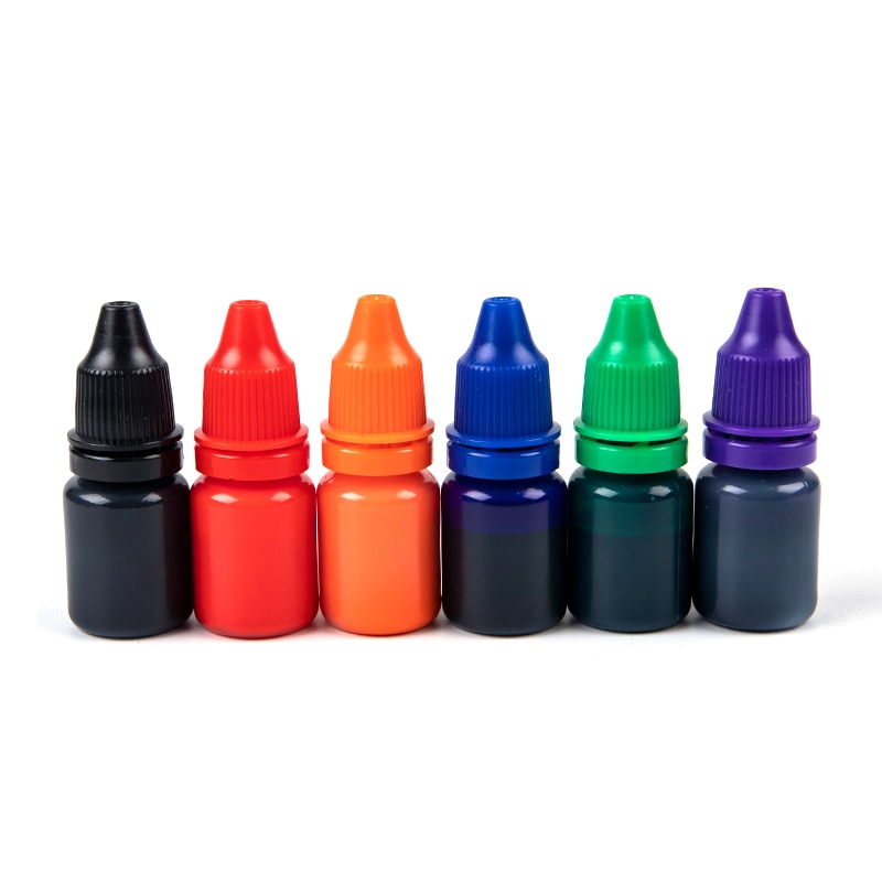 1Pcs 10ml Inkpad Flash Refill Fast Drying Stamping Ink Inking Photosensitive Custom Clear Stamp Oil for Office School Make Seal