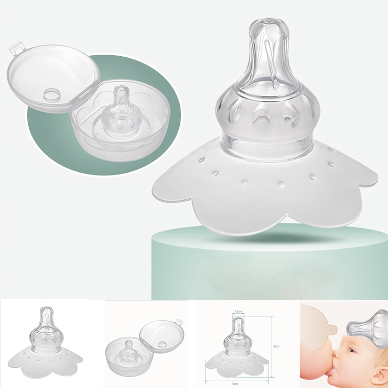 1Pcs Silicone Nipple Protectors Feeding Mothers Nipple Protection Cover Breastfeeding Mother Milk Silicone Nipple Petal Shape